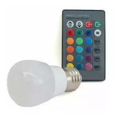 Bulbo 3w Rgb Controle Remoto E27 / 1 Soquete