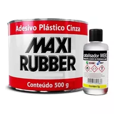 Adesivo Massa Plástica Cinza Funilaria Maxi Rubber 500g
