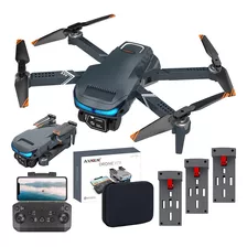 Mini Drone Axnen 4k Xt9 3 Battery Con Dual Cámara Hd 2.4ghz 3 Baterías Oscuro Gris