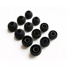 12 Sustitución S / M / L Negro Eartips Compatible Con Monste