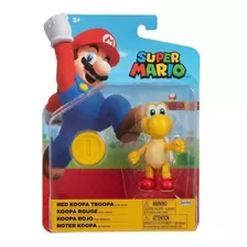 Super Mario - Boneco Red Koopa Tropa 4.0 Polegadas - Candide
