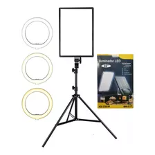  Ringlinght Forte Led Fash Studio Profissional C/tripé 2,1 