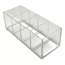 Organizador Porta Controle Remoto De Mesa Premium Acrílico Cor Transparente