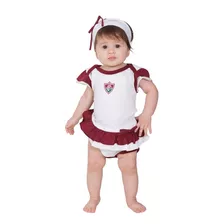 Novo Body Vestido Com Tiara Fluminense Bebê Revedor Oficial