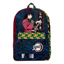 Mochila Colores Gyu Tomioka Demon Slayer Kimetsu No Yaiba Anime Backpack