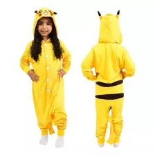 Pikachu Kigurumi Pijama Cosplay Verão Infantil Ofic. Pokémon