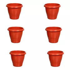 Vaso Plastico P/ Flores Plantas Frutíferas Promoção 6 Pçs