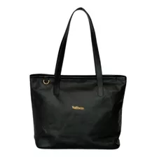 Bolsa Em Couro Feminina 100% Legitimo Tamanho Médio Cor Preto