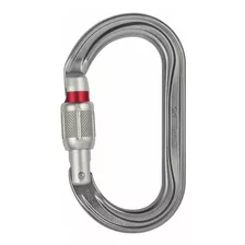 Mosqueton Petzl Ok Screwlock 25 Kn Rescate Rope Access Rapel Color Gris