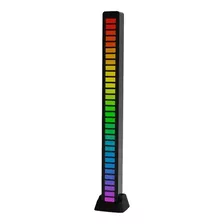 Barra Led Sonido Música Multicolor 32led Pc Carro Escritorio