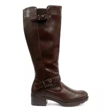 Bota Montaria Mooncity Fivelas Salto Bloco Baixo 72154 33/40