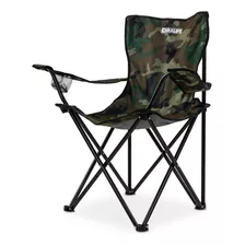 Silla Para Acampar Playa Y Pesca Plegable Portatil Gaon Color Militar