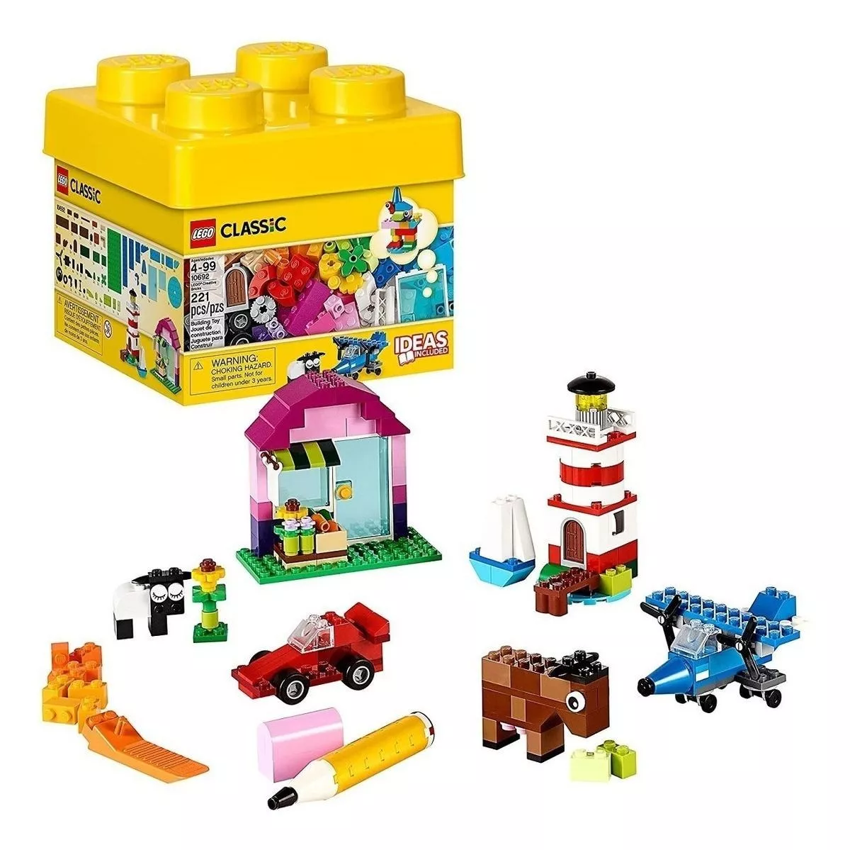 Blocos De Montar Legoclassic Creative Bricks 221 Peças Em Caixa