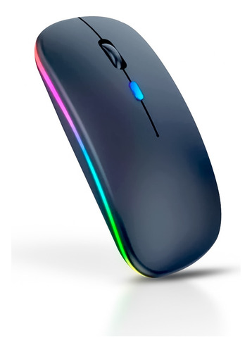 Mouse Sem Fio Recarregável Wireless Led Rgb Ergonômico Novo