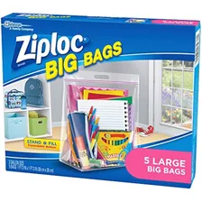 Ziploc Big Bags, Grande, 5 Count