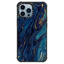 Funda Para iPhone 13 Pro Max Luxury Sapphire Marble Real -02