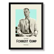 Quadro Forrest Gump Decorativo Moldura A3