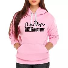 Moletom Estampado Feminino Greys Anatomy Frente E Costas