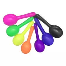 Maraca Chocalho De Plástico Festa Colorida Kit Com 15 Barato