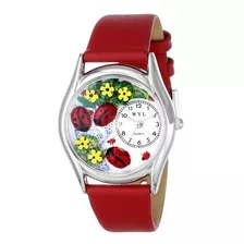 Reloj De Dama Whimsical Gifts Ladybugs Reloj En Plata Estilo