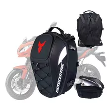 Mochila Baú Bagageiro Para Moto 37 Litros Cor Vermelho