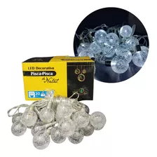 Pisca-pisca Bola Gelo 20 Leds Natal Iluminação Decoração