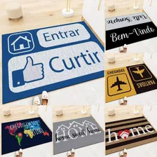 Tapete Decorativo De Porta Limpar Pé Super Promoção