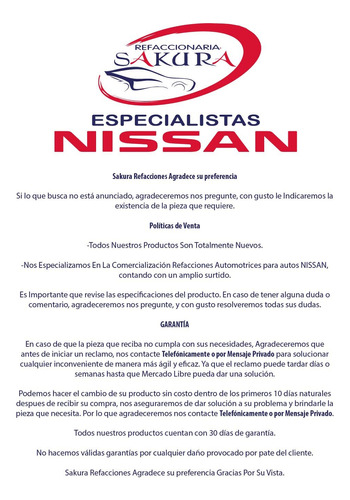 Juego Soportes Guia Facia Delantera Nissan March 2014-2018 Foto 4