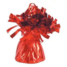 Beistle Metallic Wrapped Balloon Weight Party Supplies, Red