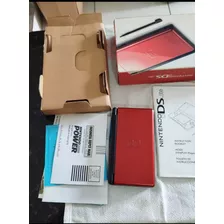 Nintendo Dsi Lite Vermelho E Preto Na Caixa Em Perfeito Estd