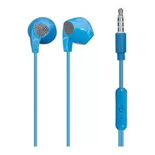 Audífonos Manos Libres Mitzu Diseño Ergonómico Mh-0092 Color Azul