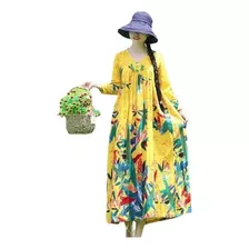 Vestido Floral Para Mujer, Vestido Bordado, Vestido Vintage