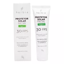 Protetor Solar Físico Facial Pele Mista/seca Fps 30 - Herbia