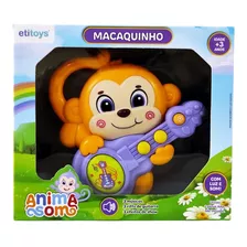 Brinquedo Infantil Bebê Musical Macaquinho Com Luz Som