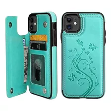 Vaburs Funda Para iPhone 11 Con Soporte Para Tarjetas