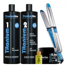 Kit Definitiva Titanium Liss 300ml + Chapinha 465f + Bbtox