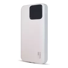 Cargador Portátil Rapido 6000mah P/ iPhone + Tipo C Display Color Blanco