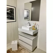 Bancada Porcelanato + Conjunto Movel+lixeira