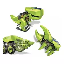 Kit Robô Solar 3 Em 1 Brinquedo De Montar Dinossauro Trator