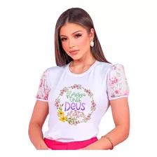 Blusa T-shirt De Luxo - Floresça Onde Deus Te Plantar