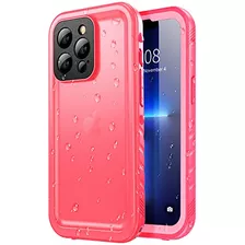 Funda Impermeable Para iPhone 13 Pro Rosado