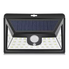 Lampara Solar 44 Led Exterior Angulo Amplio Jardin Sensor