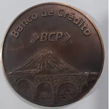 Medalla Bcp Arequipa Mollendo Por Los 100 Años .