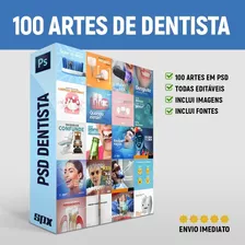 Pack Dentista (odontologia) - 100 Artes Em Psd Editável