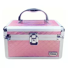 Maleta Maquiagem Cisne Organizador Makeup Joias Bijus Pincel Cor Rosa Cisne