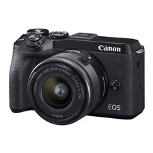  Canon Eos Kit M6 Mark Ii + Lente 15-45mm Is Stm