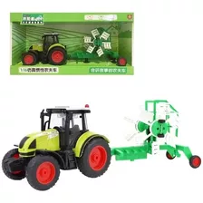 Tractor Agrícola De Juguete 1:16 Para Niños Luces Y Sonido