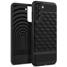 Funda Compatible Samsung Galaxy S21 Plus Carcasa Negra Mate