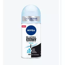 Desodorante Roll On Nivea Men Invisible Black & White 50ml