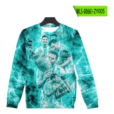 Sudadera De Manga Larga Messi No.10 Para Hombre